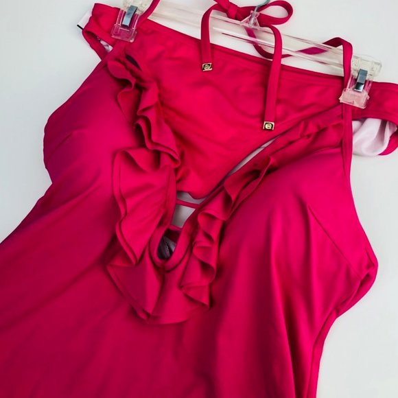 Michael Kors Other - Michael Kors Tankini Bikini Swim Set Pink Medium